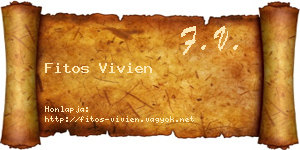 Fitos Vivien névjegykártya